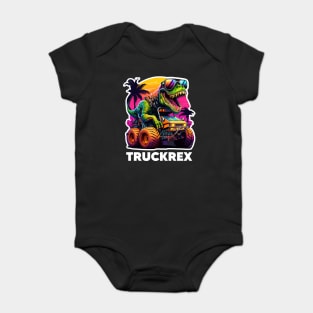 T-Rex Truck, Monster Truck - 2 Baby Bodysuit